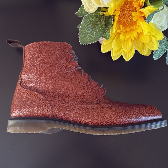 DR. MARTENS Brown Leather Side Zip Ankle Boots - Picture 7 of 14